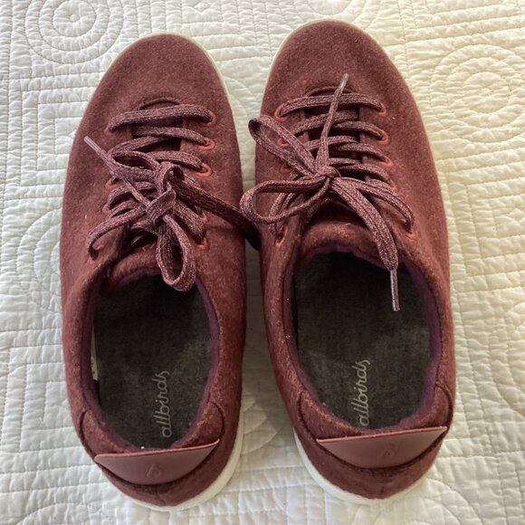 Allbirds Wool Piper in Hazy Burgundy Sneakers Mens Size 11 main image 7